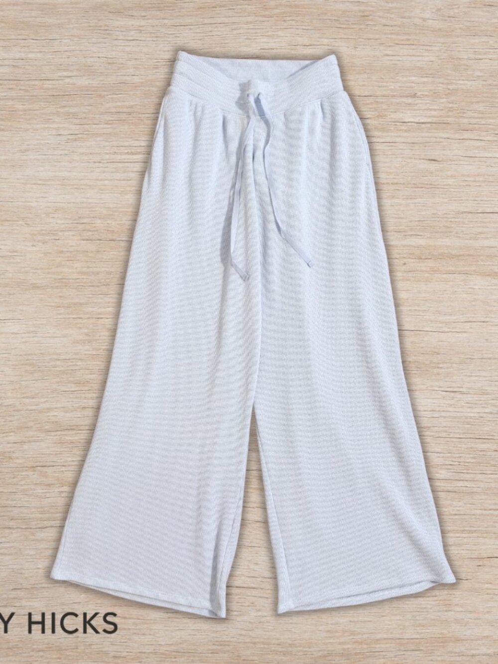 Gilly Hicks Baby Blue Flare Sweatpant Waffle Women’s Size XXS Long Loungewear